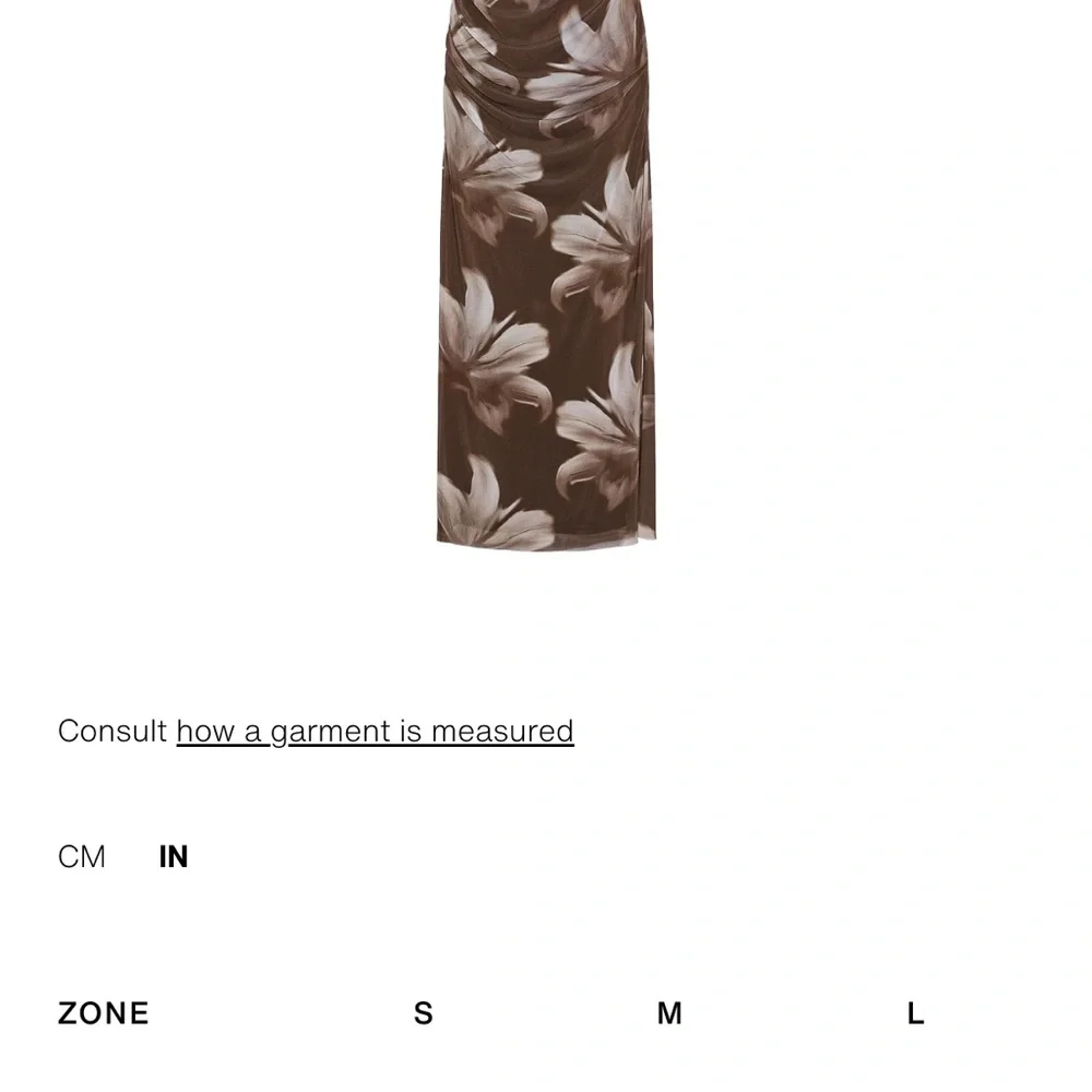 Zara Brown Floral Maxi Dress - Picture 7 of 8